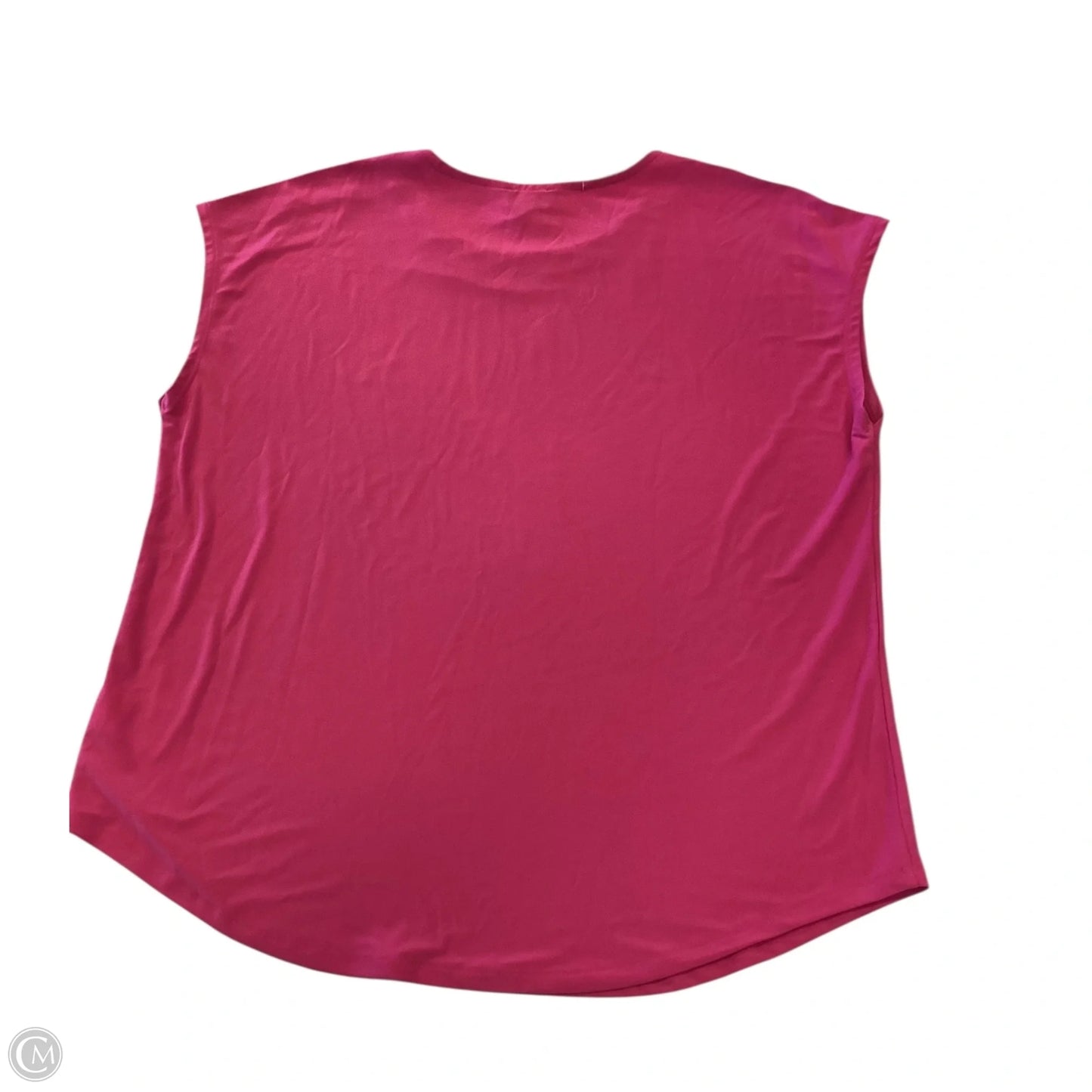 Top Short Sleeve By Jones New York In Pink, Size: L