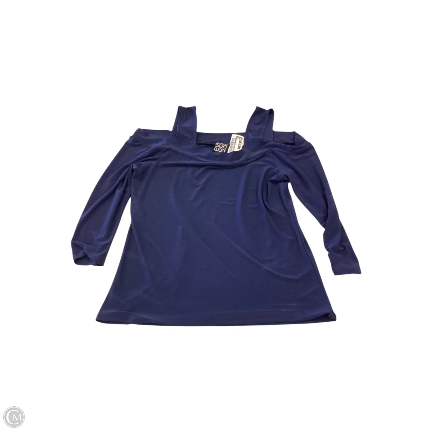 Top Short Sleeve By Clothes Mentor In Navy, Size: S