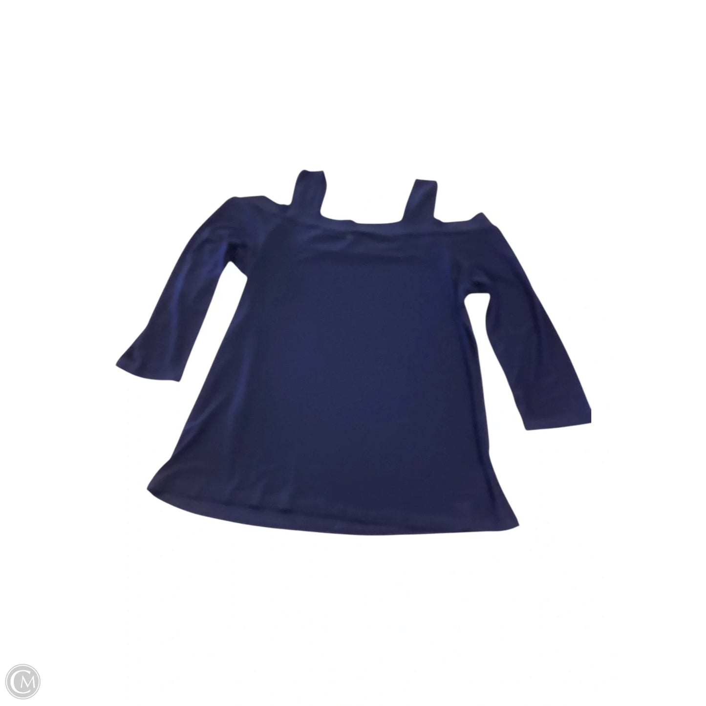 Top Short Sleeve By Clothes Mentor In Navy, Size: S