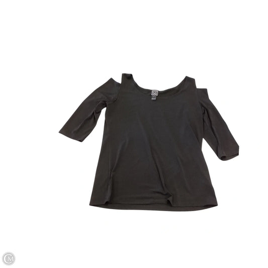 Top Short Sleeve By Clothes Mentor In Black, Size: S