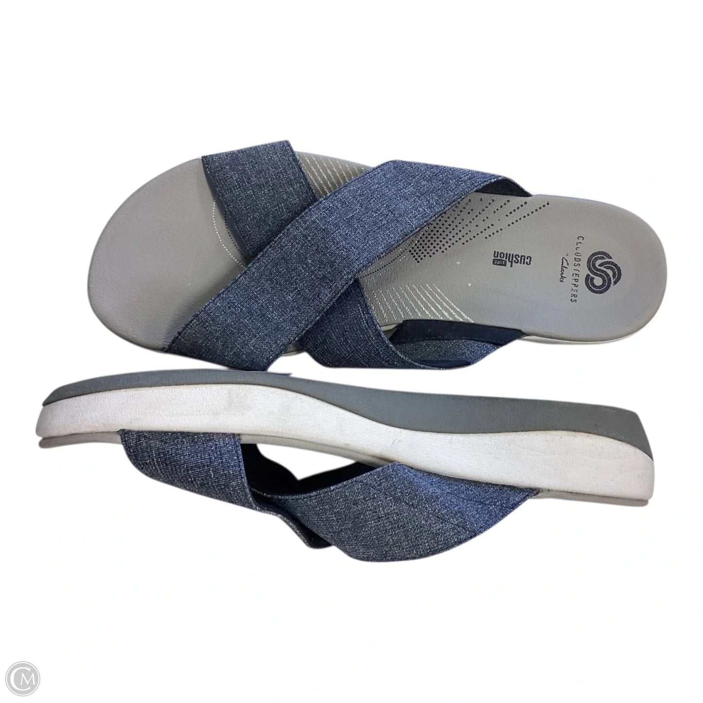 Sandals Flats By Clarks In Blue, Size: 10