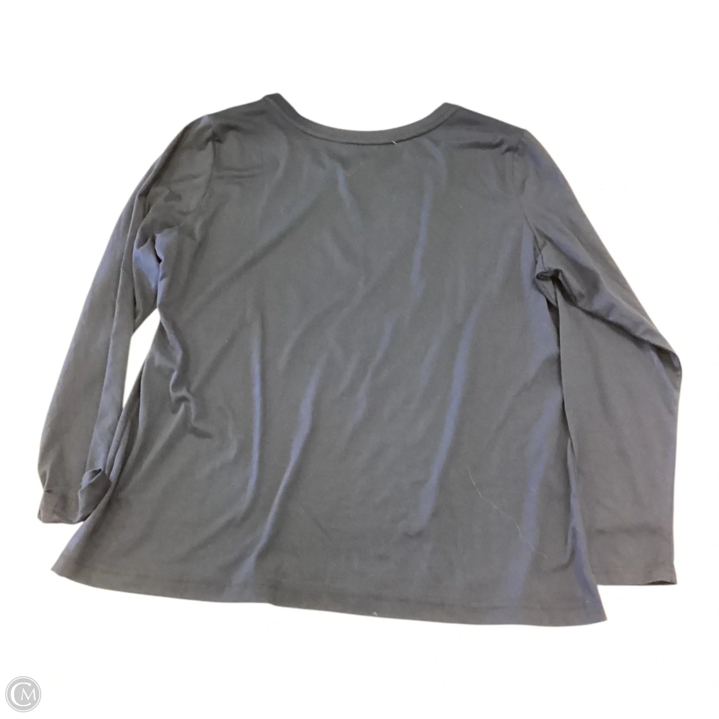 Top Long Sleeve By Clothes Mentor In Navy, Size: 2x