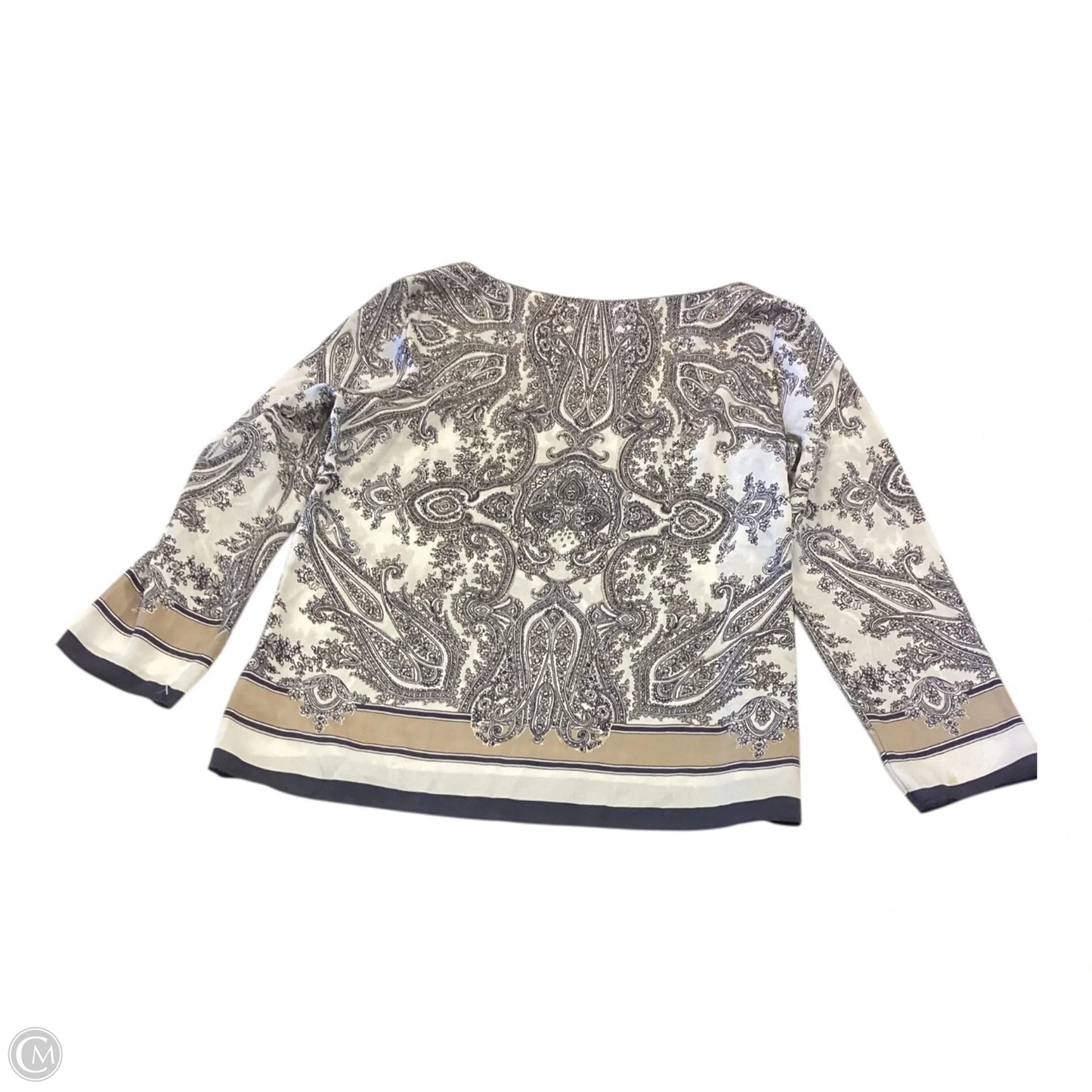 Top 3/4 Sleeve By Talbots In Paisley Print, Size: 10