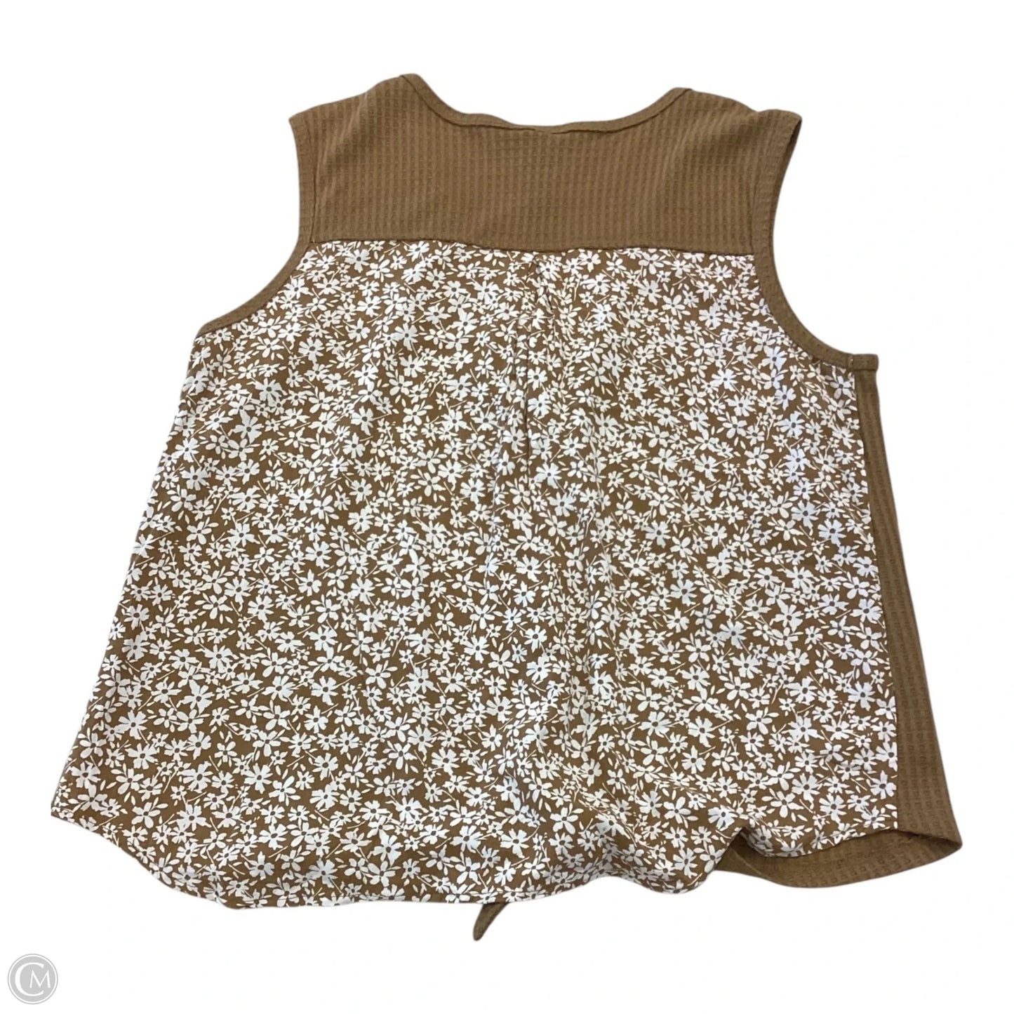 Top Sleeveless By Daytrip In Gold, Size: L
