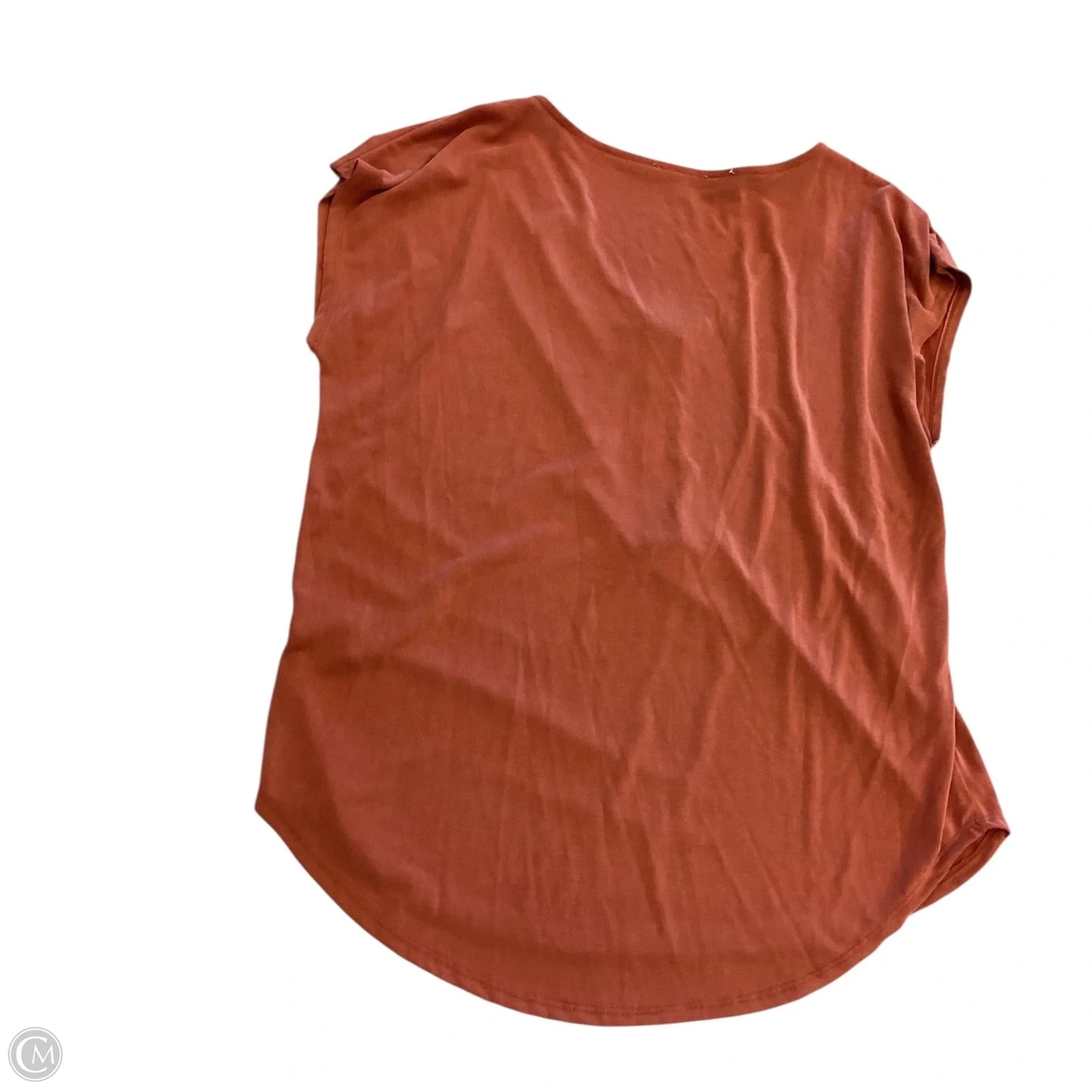 Top Short Sleeve By Green Envelope In Bronze, Size: Xl