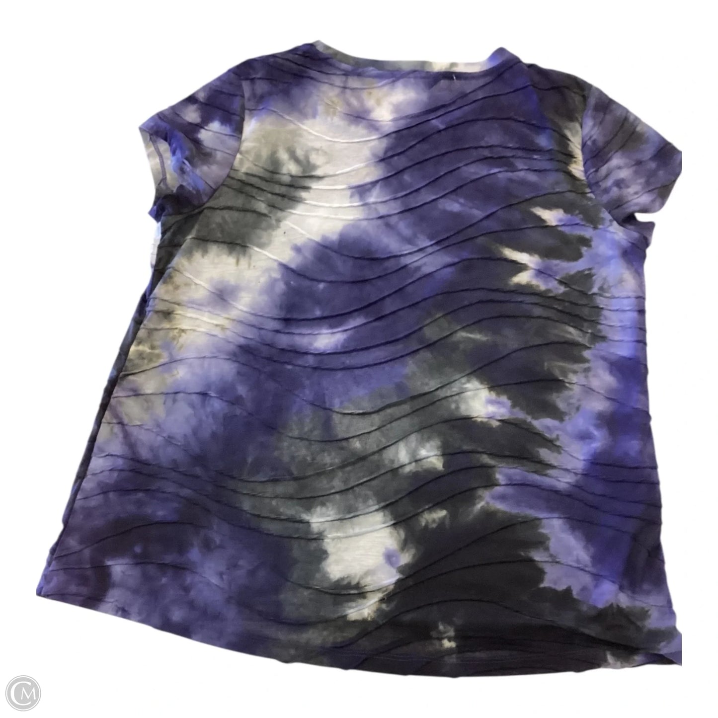 Top Short Sleeve By Simply Vera In Green & Purple, Size: Xl