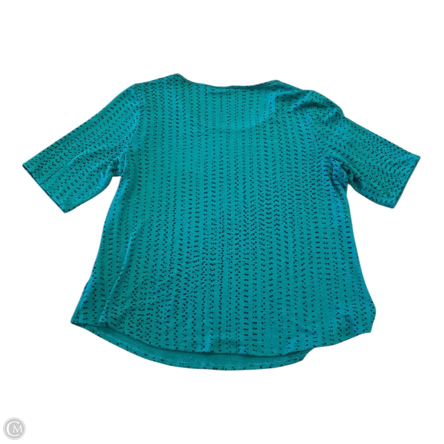 Top Short Sleeve By Apt 9 In Green, Size: Xl