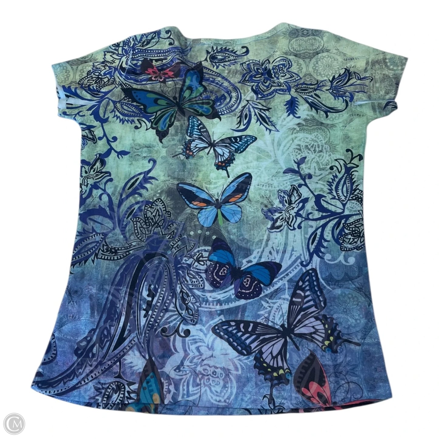 Top Short Sleeve By Apt 9 In Green, Size: S