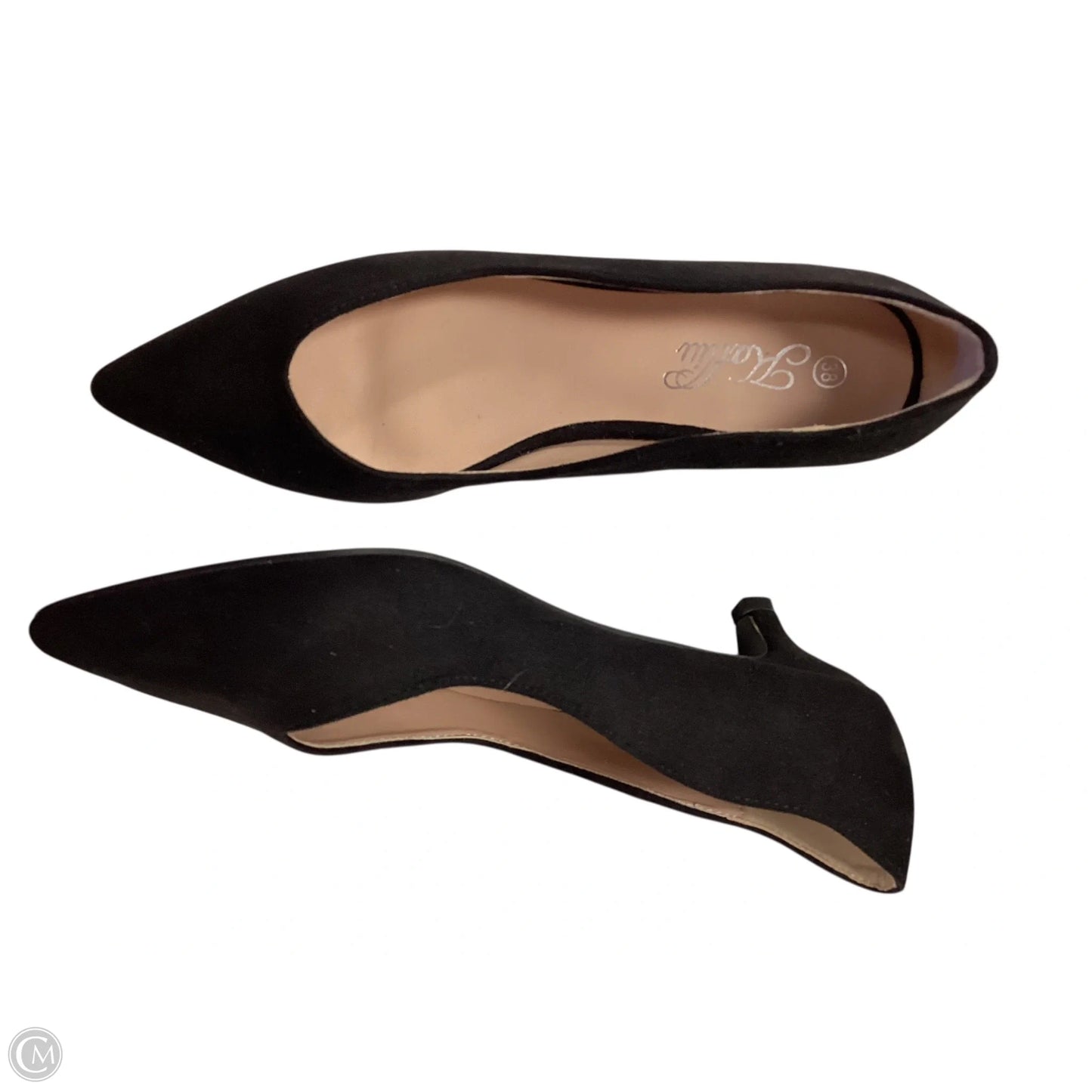 Shoes Heels Kitten By Clothes Mentor In Black, Size: 7.5