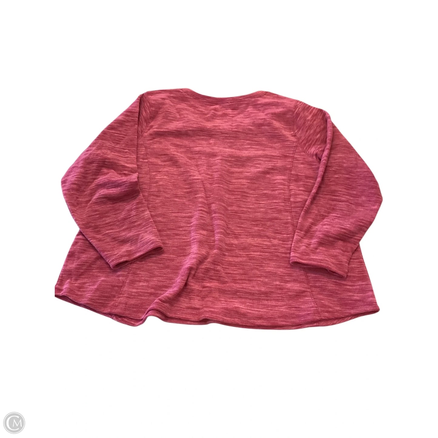 Top Long Sleeve By St Johns Bay In Pink, Size: 3x