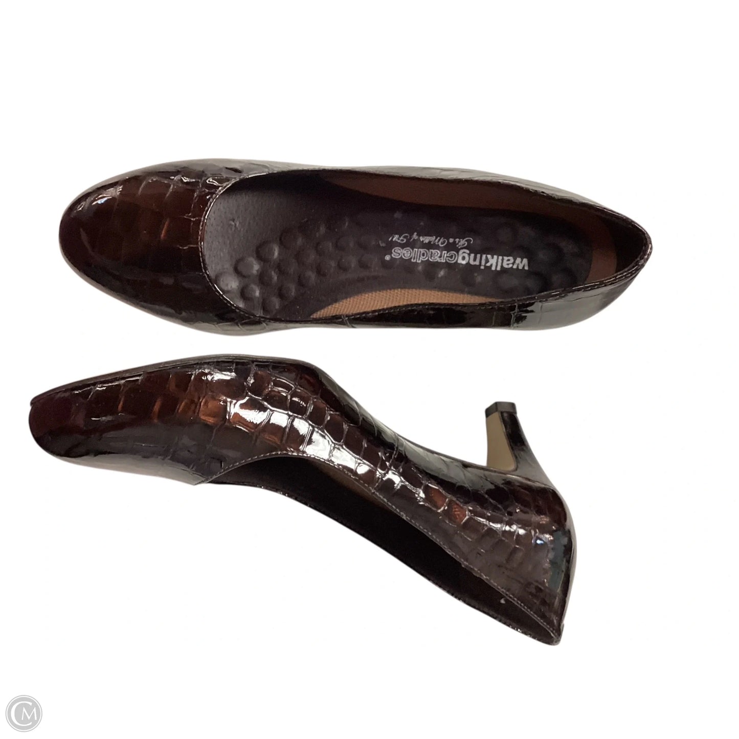 Shoes Heels Kitten By Clothes Mentor In Brown, Size: 10.5