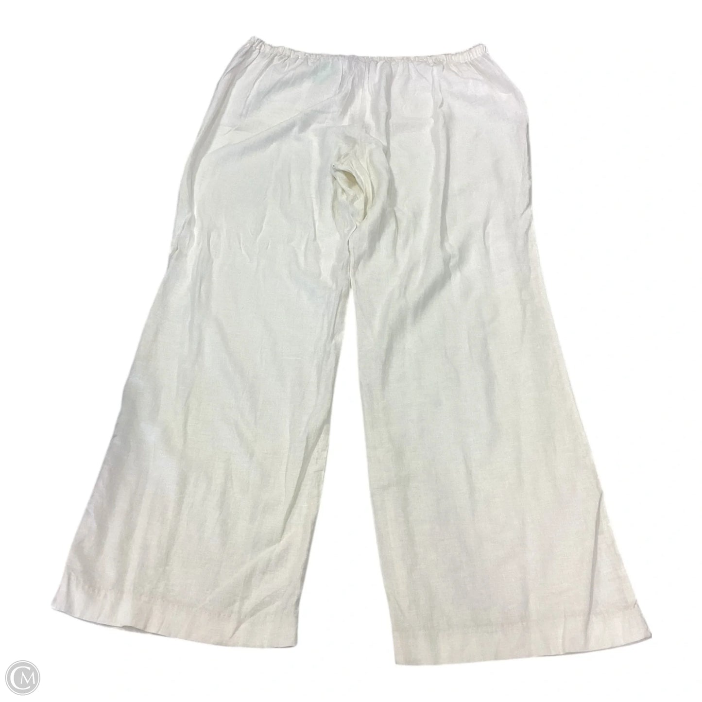 Pants Linen By Vintage America In Cream, Size: L