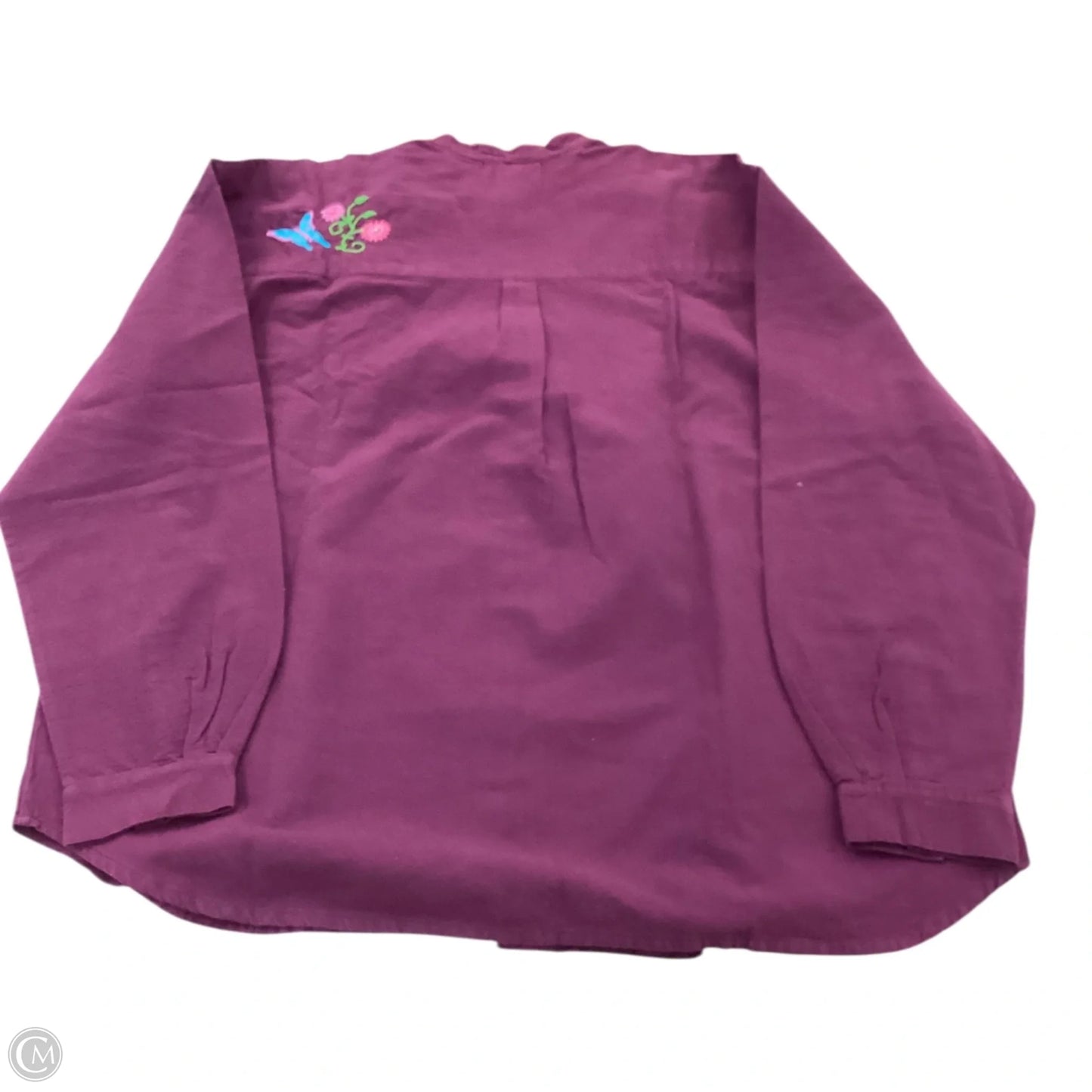 Top Long Sleeve By Clothes Mentor In Purple, Size: M