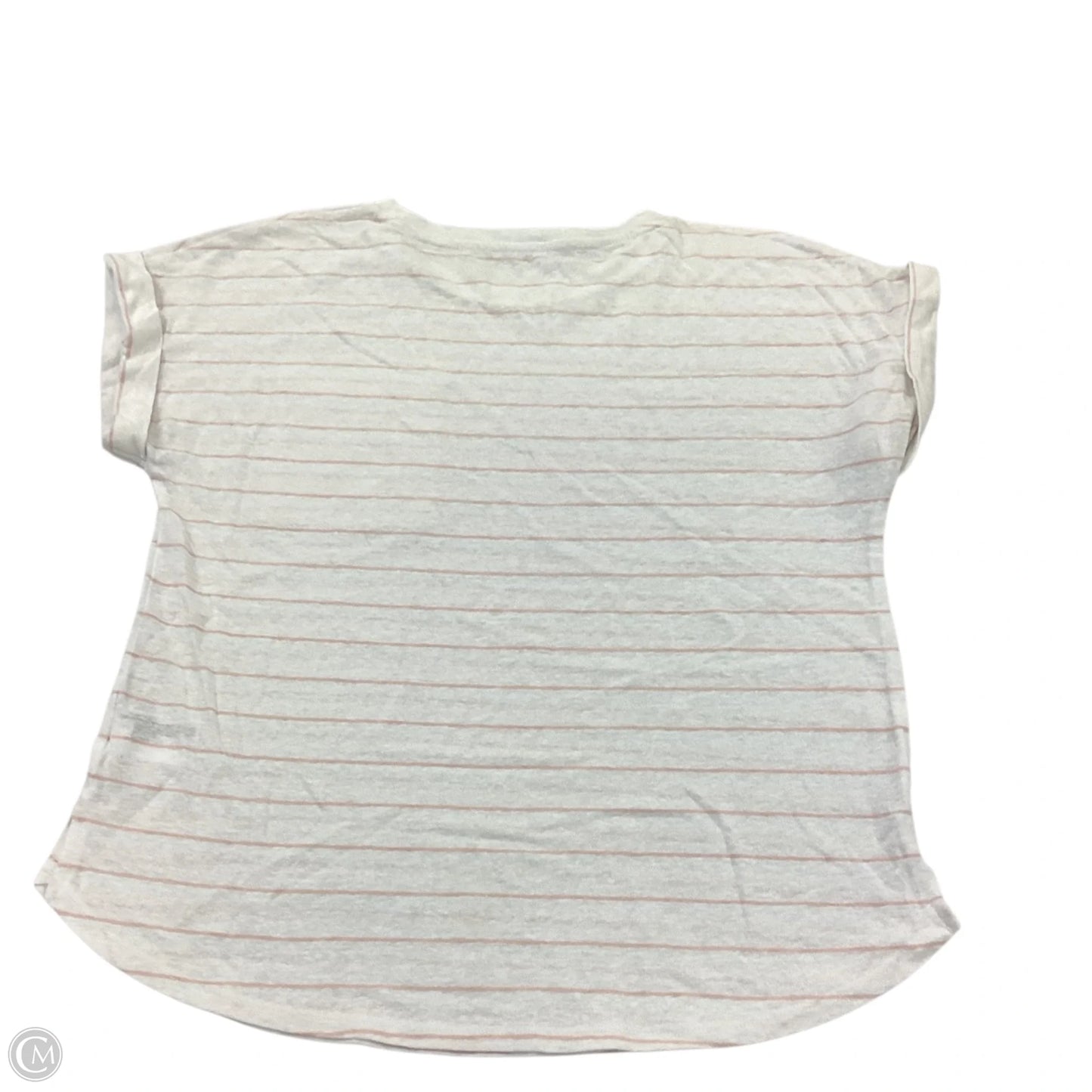 Top Short Sleeve By A New Day In Striped Pattern, Size: L