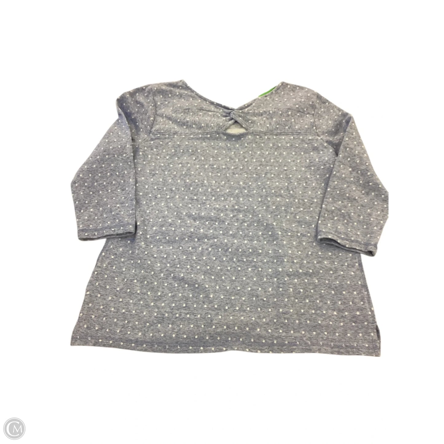 Top 3/4 Sleeve By Talbots In Blue, Size: M