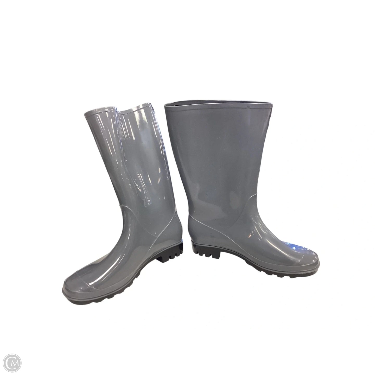 Boots Rain By Clothes Mentor In Grey, Size: 11