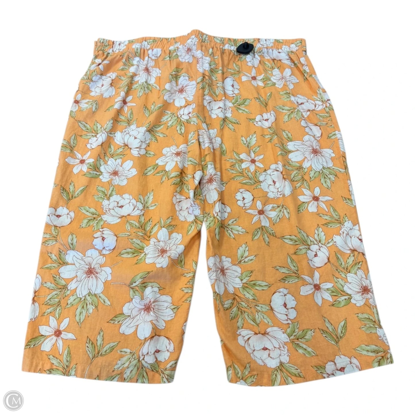 Pants Linen By Blue Sol In Floral Print, Size: 3x
