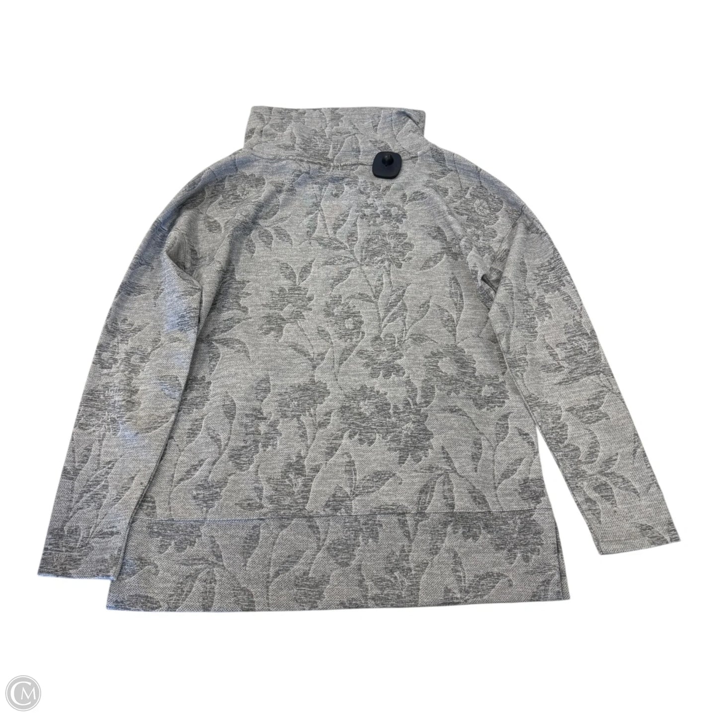 Top Long Sleeve By Talbots In Grey, Size: Xs