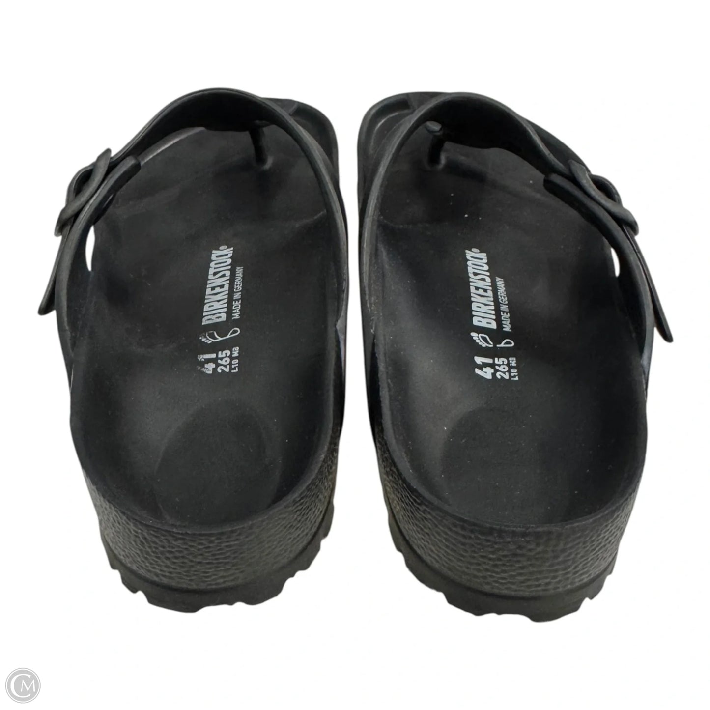 Sandals Flats By Birkenstock In Black, Size: 10.5