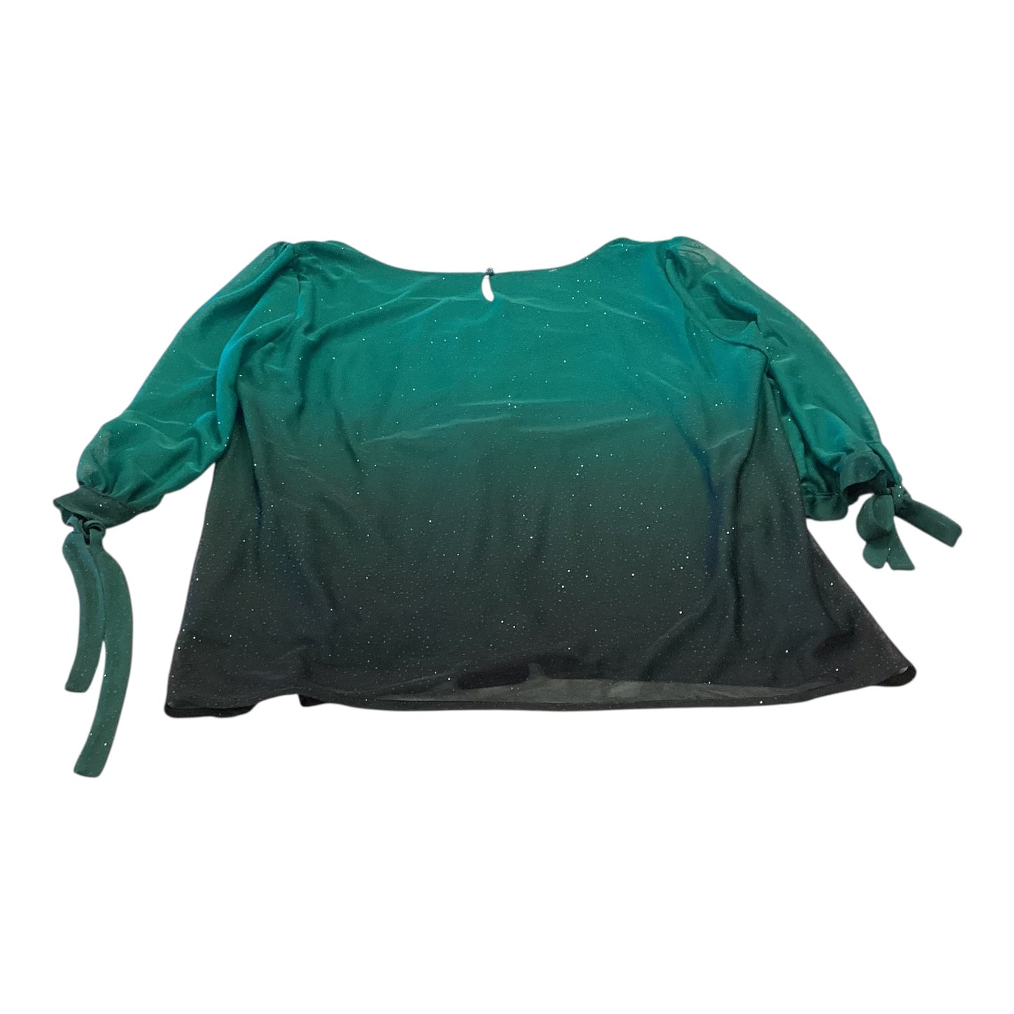 Top 3/4 Sleeve By Sara Michelle In Green, Size:Lp