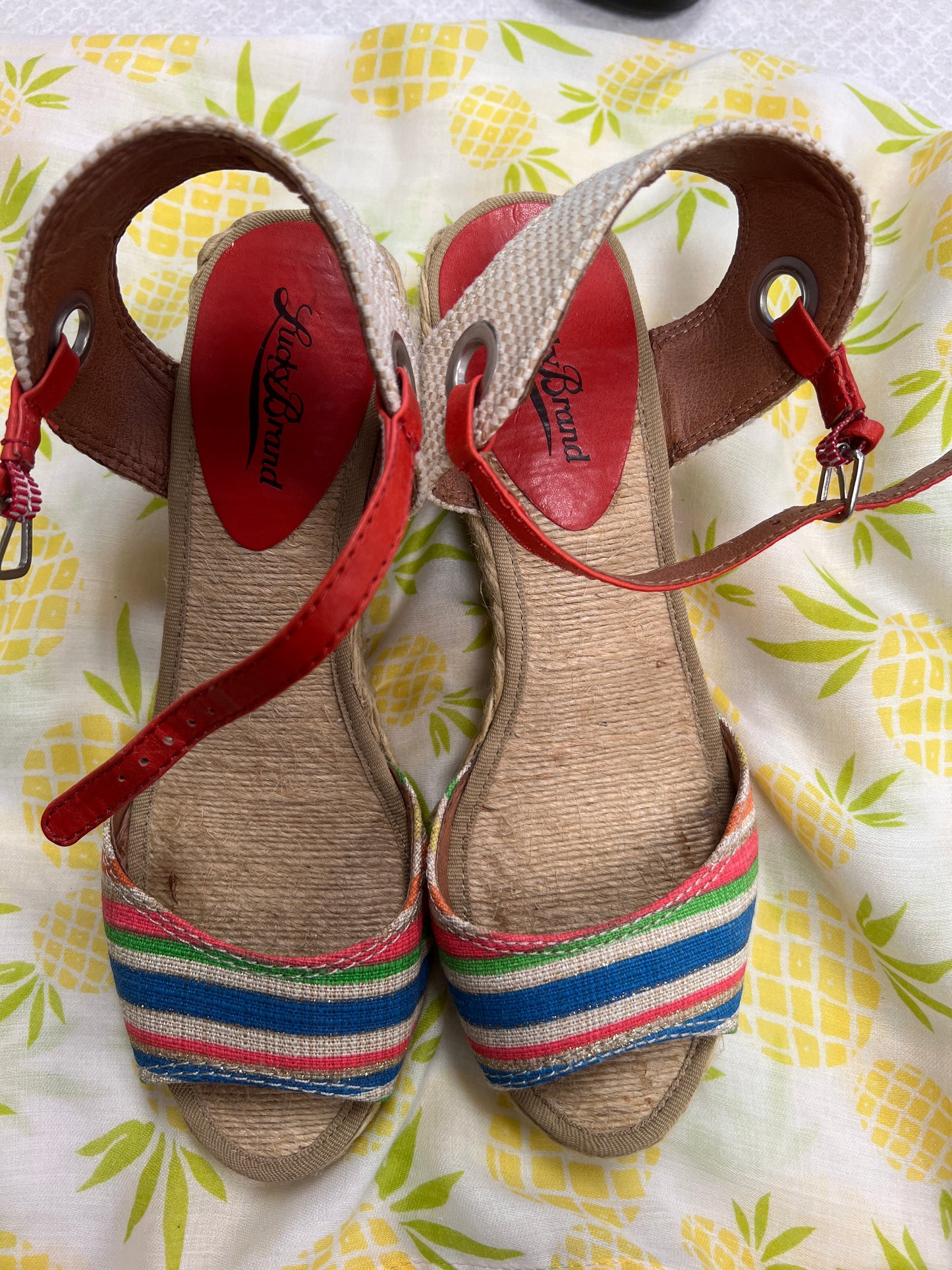 Shoes Heels Espadrille Wedge By Lucky Brand Size: 7.5