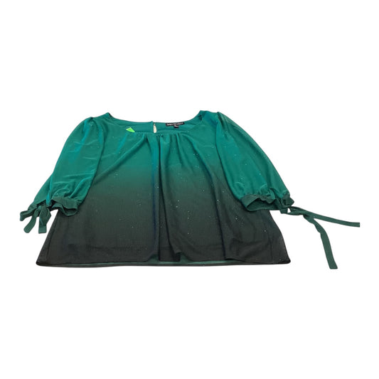 Top 3/4 Sleeve By Sara Michelle In Green, Size:Lp
