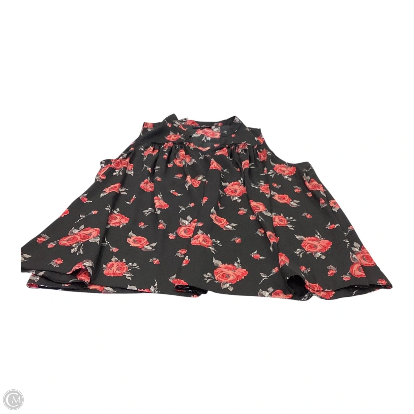 Top Sleeveless By Lane Bryant In Black & Red, Size: 18