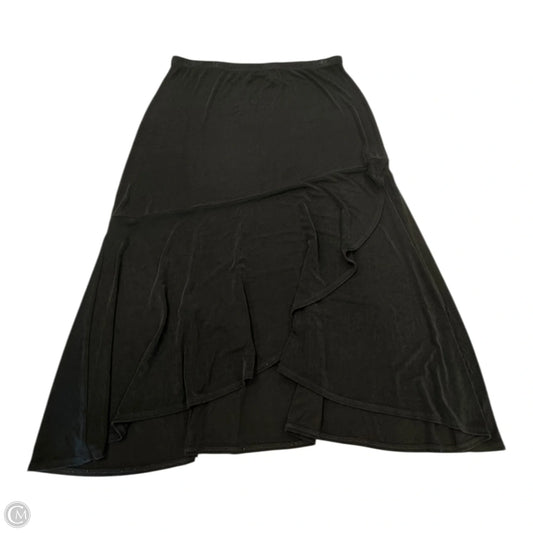 Skirt Midi By Chicos In Black, Size: 2 (large)