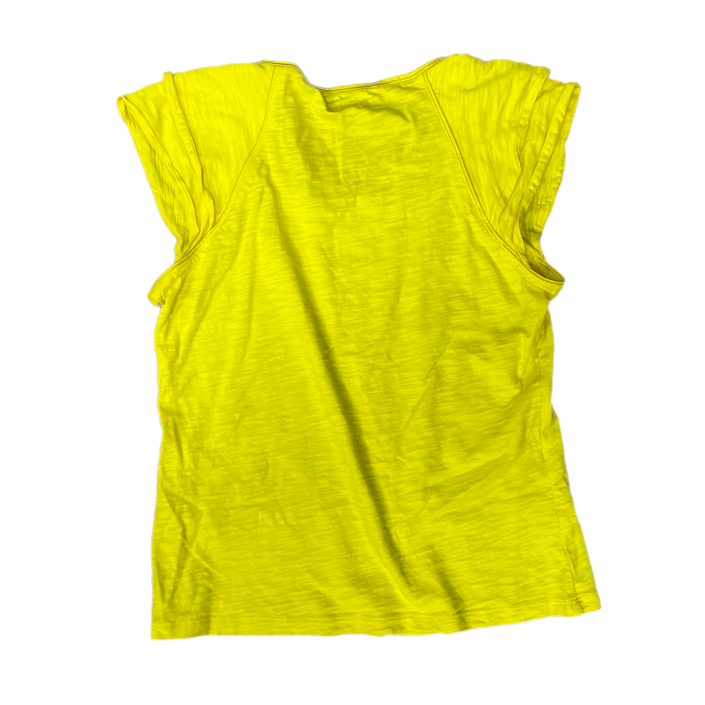 Top Short Sleeve By White House Black Market In Yellow, Size: Xs