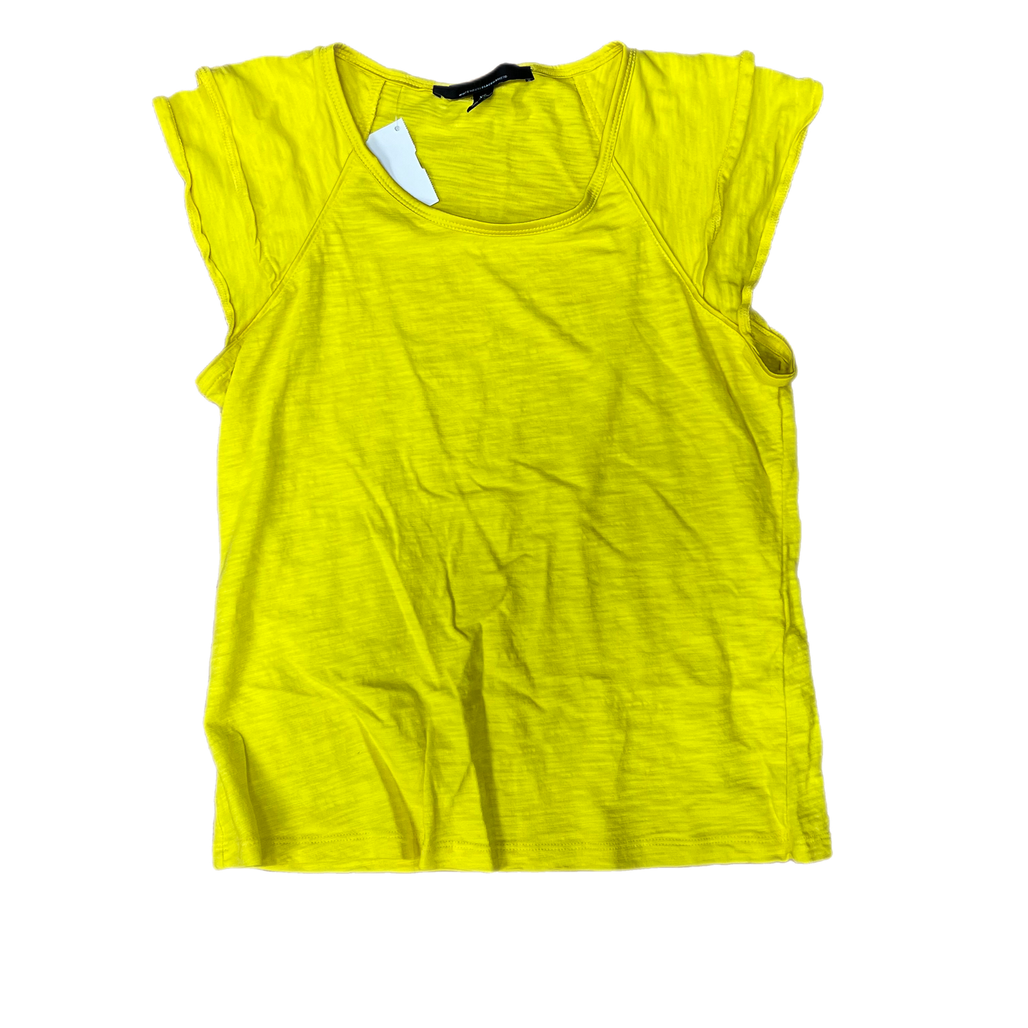 Top Short Sleeve By White House Black Market In Yellow, Size: Xs