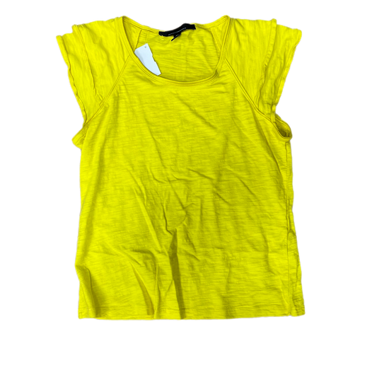 Top Short Sleeve By White House Black Market In Yellow, Size: Xs