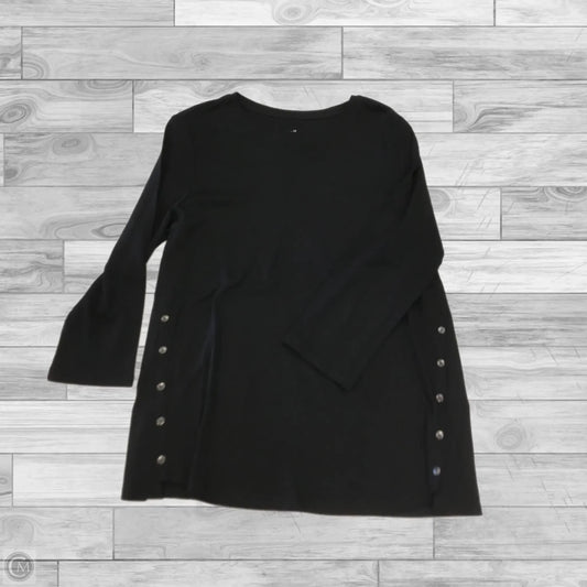 Top Long Sleeve Basic By J. Jill In Black, Size: M