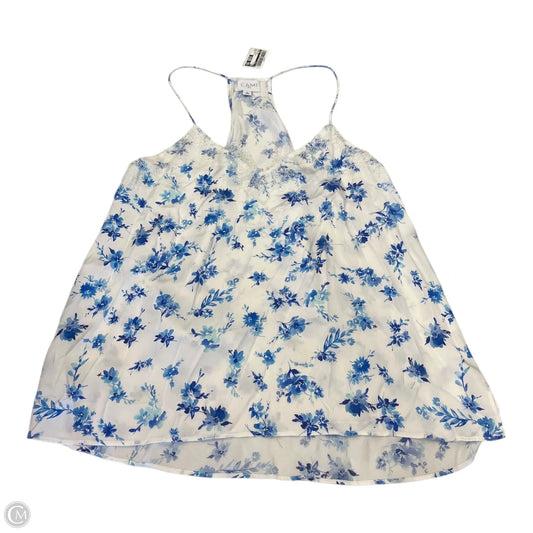 Tank Top By Cma In Blue & White, Size: L