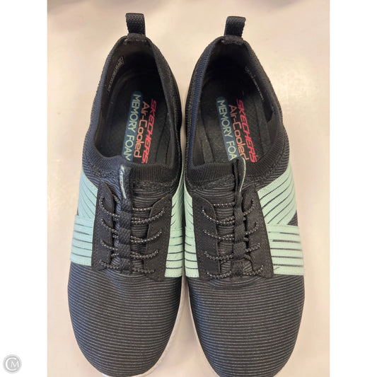 Shoes Athletic By Skechers In Black & Blue, Size: 8