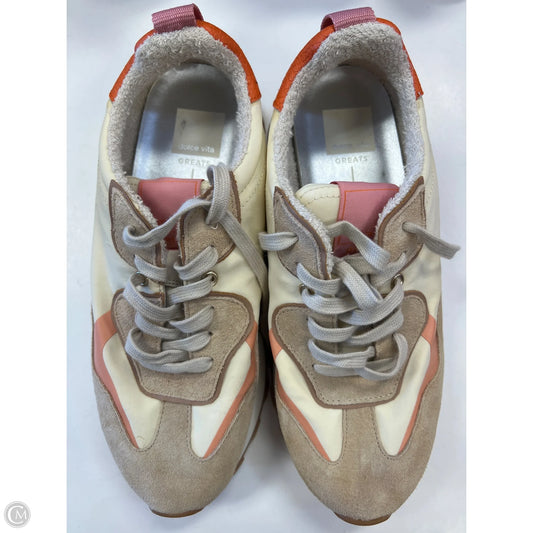 Shoes Sneakers By Dolce Vita In Tan & White, Size: 8.5