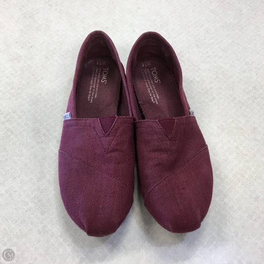 Shoes Flats By Toms In Purple, Size: 7.5