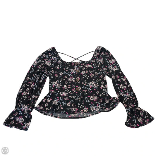Top Long Sleeve By Clothes Mentor In Floral Print, Size: M