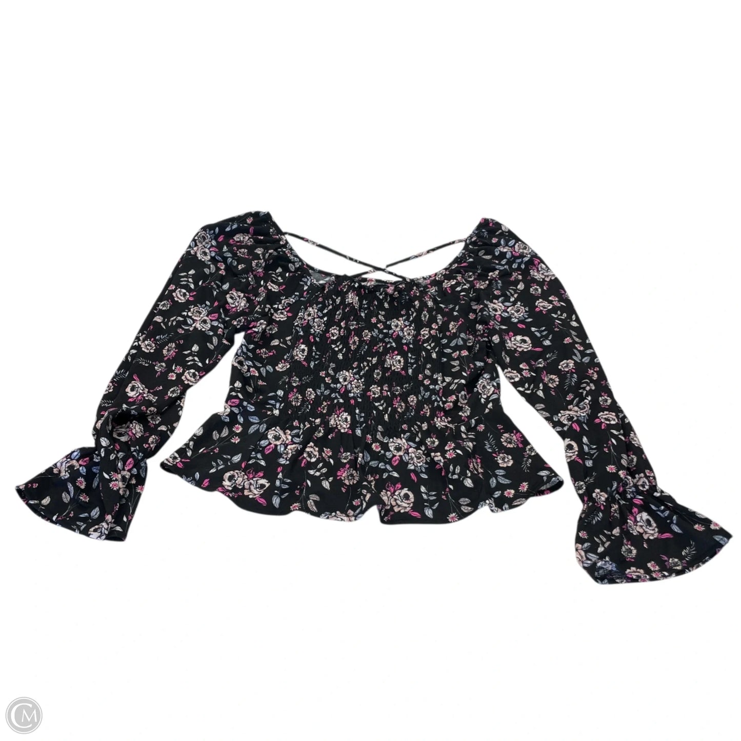 Top Long Sleeve By Clothes Mentor In Floral Print, Size: M