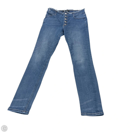 Jeans Skinny By Express In Blue Denim, Size: 12l