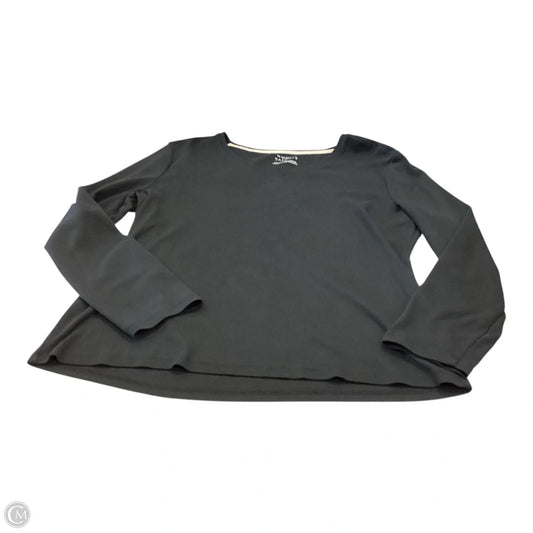 Top Long Sleeve Basic By Talbots In Black, Size: Xl