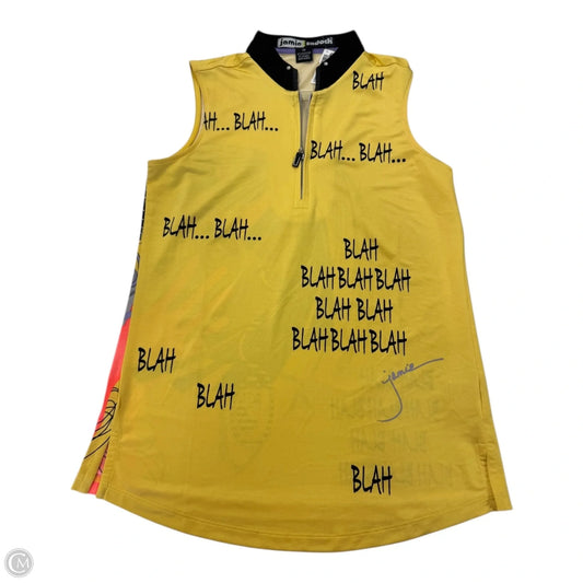 Athletic Tank Top By Jamie Sadock In Yellow, Size: Xs