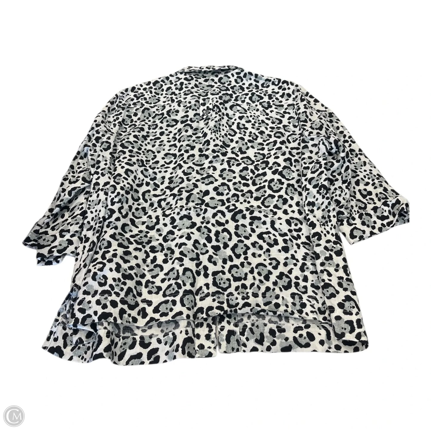 Top Long Sleeve By Jones New York In Animal Print, Size: Xl