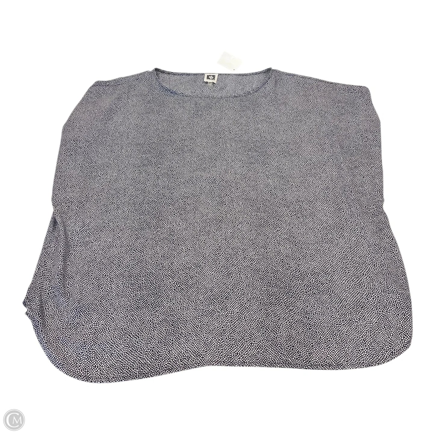 Top Short Sleeve By Anne Klein In Polkadot Pattern, Size: 2x