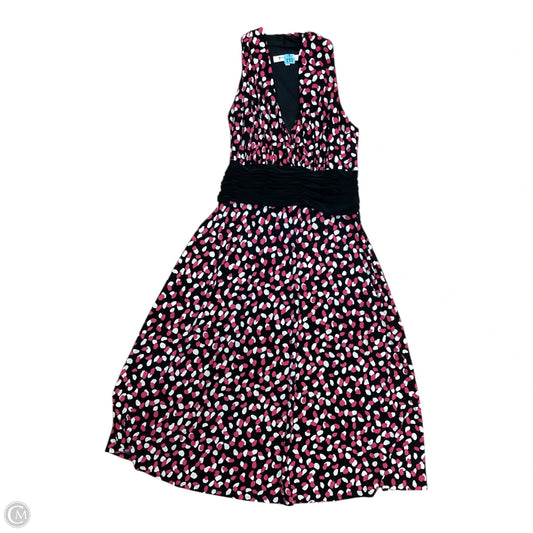 Dress Casual Short By Evan-picone In Pink & White, Size: 16