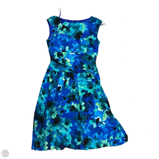 Dress Casual Short By Jessica Howard In Blue & Green, Size: 14