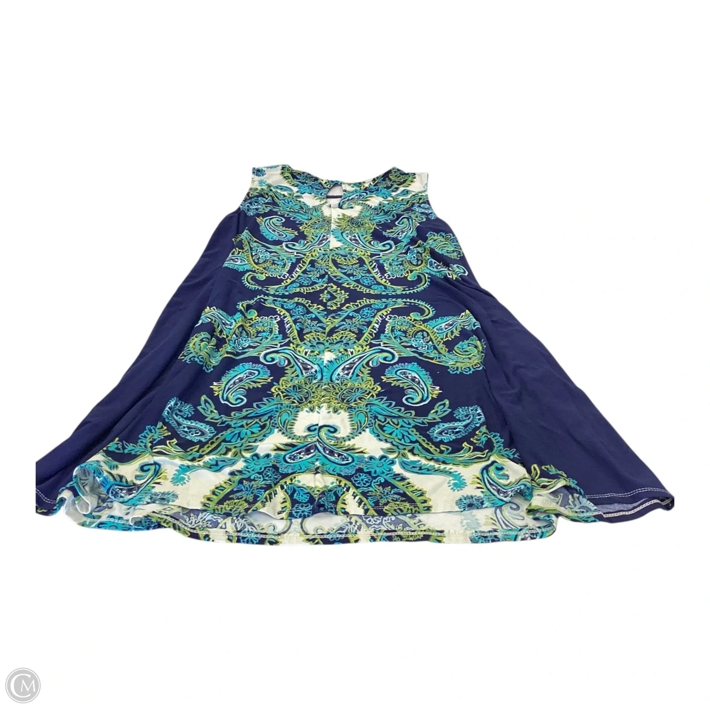 Dress Casual Short By Allison Brittney In Blue & Green, Size: Xl