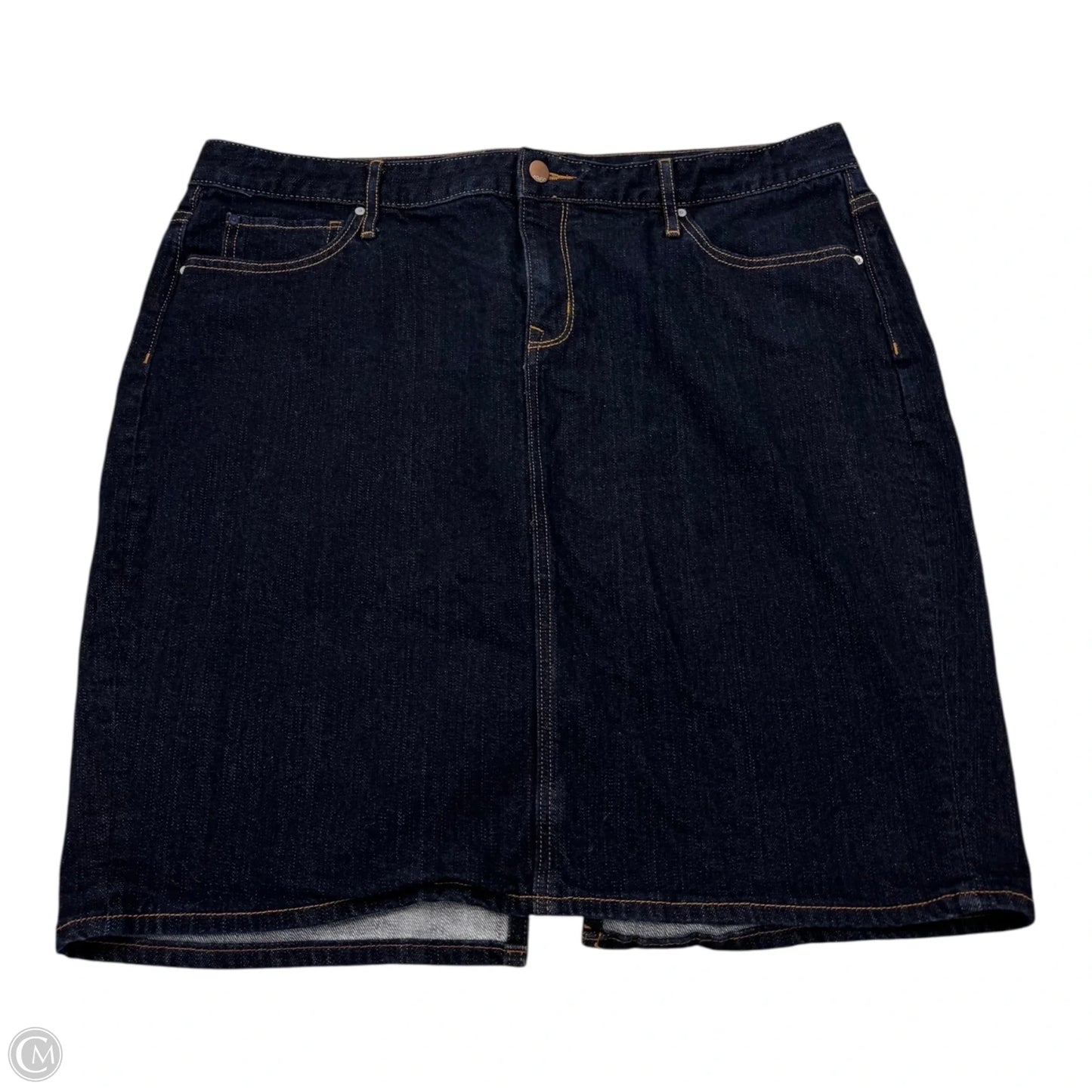 Skirt Mini & Short By Gap In Blue Denim, Size: Xl
