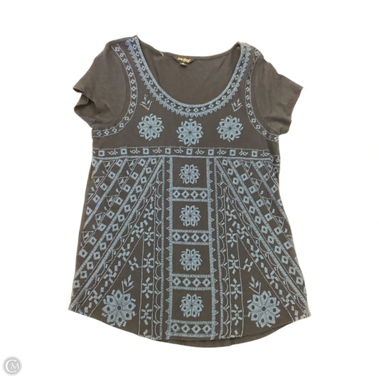 Top Short Sleeve By Lucky Brand In Navy, Size: M