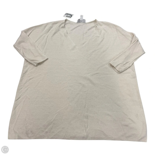 Top 3/4 Sleeve By Clothes Mentor In White, Size: S
