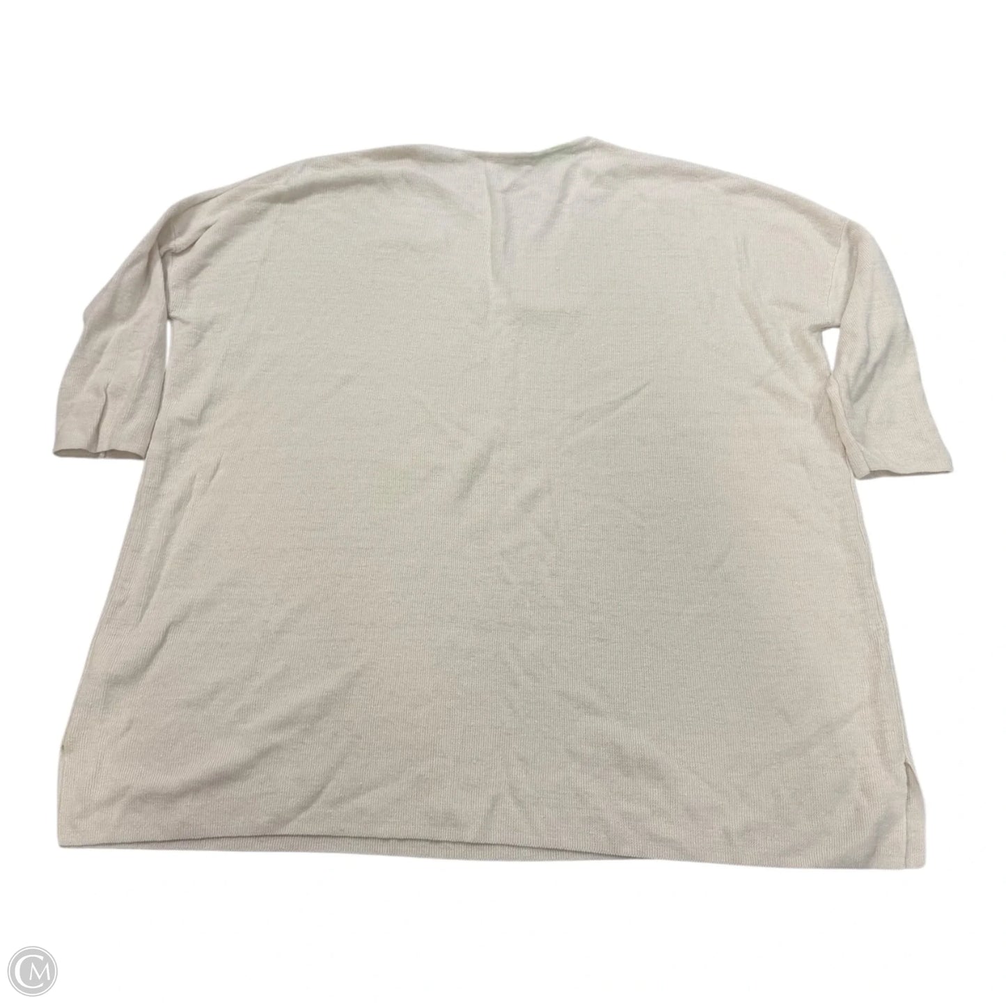 Top 3/4 Sleeve By Clothes Mentor In White, Size: S